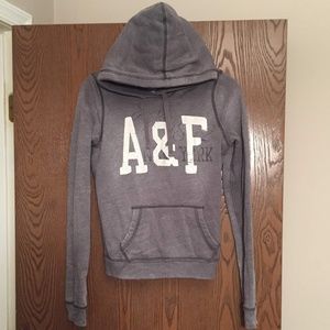 Grey Abercrombie & Fitch Hoodie